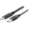 S-Conn S/CONN 77143-1.8, 1,8 m, USB A, USB C, USB 2.0, 0,48 Gbit/s, Juoda