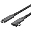 Shiverpeaks USB-C įkrovimo kabelis USB C/C 3.2 100W PD tekstilinis 90° 2m (FL31-75017)