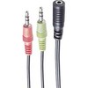 Adapteris AV PNY shiverpeaks Headset Y-Adapteris TRRS gniazdo 3,5mm CTIA 0,15m