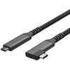 Shiverpeaks USB-C laidas įkrovimui USB C/C 3.2 100W PD Textil 90° 1m