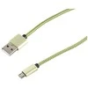 S-Conn USB įkrovimo kabelis, USB A kištukas - USB Micro B kištukas, nailonas