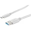 S-Conn USB kabelis USB A-ST į USB 3.1 C-ST tipo, baltas, 1,0 m