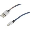 S-Conn USB įkrovimo laidas USB A-ST į USB Micro B-ST, džinsinės mėlynos spalvos, 2,0 m