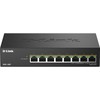 Šakotuvas „D-Link“ 8 prievadų 2,5 G kelių gigabitų „PoE++“ nevaldomas komutatorius, nevaldomas, 2,5 G eternetas (100/1000/2500), maitinimas per eternetą (PoE)
