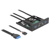 Šakotuvas Delock Front Panel 3.5? USB 5 Gbps 2 x USB Typ-A + HD-Audio (64150)