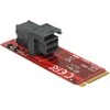 Šakotuvas DeLOCK 62721, PCIe, M.2, PCIe 3.0, Juoda, Raudona, 12 Gbit/s, -10 - 85 °C
