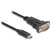 DELOCK adapteris USB Type-C > 1 x serijinis RS-232 D-Sub 9 kontaktų
