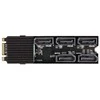 Delock 64051 - M.2 - SATA - Male - SATA - Juodas - Passive