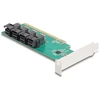 Delock PCI Express x16 kortelė su 4 x vidiniais SFF-8643 NVMe – Bifurkacija – Žemo profilio formos koeficientas