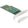 Kontroler Delock PCI Express 4.0 x16 Karta do 4 x wewnętrznych NVMe M.2 Key M 110 mm - Bifurcation - Low Profile Formfaktor