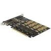 Delock PCI Express x16 kortelė iki 4 x vidinio NVMe M.2 rakto M – išsišakojimas