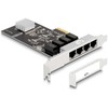 Kontroler Delock DeLOCK PCIe x4 to 4 x RJ45 Gbit, LAN adapter (Realtek RTL8111H)