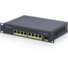 Šakotuvas Digitus Przełącznik sieciowy niezarządzalny 10" 8x rj45 2.5g, 1x sfp+ 10g, 60gbps, metalowy, bez wentylatora, plug&play