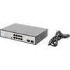Šakotuvas Assmann Electronic DIGITUS 8 Port Gigabit Switch 8xRJ45 6xPoE + 2G SFP 180W 802.3 af/at/bt standarto palaikymas
