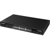 Šakotuvas Edimax Technology Edimax stebėjimo 24 prievadų Gigabit PoE+ interneto išmanusis komutatorius su 4 prievadų 10GbE SFP+ jungtimis, valdomas, L2, Gigabit Ethernet (10/100/1000), Power over Ethernet (PoE), montuojamas į stelažą, 1U