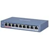 Šakotuvas Hikvision | 8 prievadų Gigabit jungiklis | DS-3E0109P-E(C) | Nevaldomas | Darbalaukis | PoE/Poe+ jungtys kiekis 8