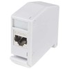 LogiLink LogiLink Hutschienenadapter m.Cat.6A-Kupplung,2xRJ45-Buchse