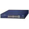 Šakotuvas Switch Planet PLANET 16-Port GE 802.3at + 2-Port GE + 2-Port 1000X SFP