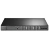 Šakotuvas TP-Link Omada 28 prievadų Gigabit L2+ valdomas komutatorius su 24 prievadų PoE+, valdomas, L2+, Gigabit Ethernet (10/100/1000), Power over Ethernet (PoE), montavimas į stelažą, 1U