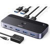 UGREEN CM662 USB 3.0 bendro naudojimo jungiklis 2 į 4, juodas