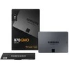 Kietasis diskas  SSD SAMSUNG 870 QVO/1TB/Rašymo greitis 530 MBytes/sec/Skaitymo greitis 560 MBytes/sec/2,5"/TBW 360 TB/MTBF 1500000 hours/MZ-77Q1T0BW