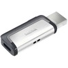 „SanDisk Ultra Dual Drive USB Type-C“, 64 GB, USB A tipo / USB C tipo, 3.2 kartos 1 (3.1 kartos 1), Slankiojantis, 9,1 g, Juoda, Sidabras