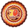 Santex 70-ųjų vakarėlio popierinės lėkštės, 23 cm
