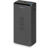 SBS išorinė baterija, 2x USB, 20.000 mAh, juoda
