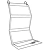 SBS tragbares Solarladegerät 21W 2x USB juodas