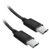SBS TECABLETISSUETCK USB-C – USB-C 1.5m 60W pintas kabelis – juodos spalvos