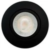 Scan Products Luna greito montavimo 2.0 ISO GU10 matinės juodos spalvos šviestuvas, 3000K, 385lm, 5W, skirtas naudoti viduje / lauke, DIM, IP44