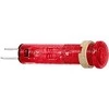 Schneider Electric XVL, raudonas signalinis žibintas, montuojamas ant skydo, 8 mm išpjova, IP40, IP65, apvalus