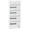 Schneider Electric Dangtelis ant sienos montuojamas grupinis skirstomasis skydas „Resi9 CX“ 4 eilučių 13 modulių baltas RAL9003 be durelių