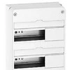 Schneider Electric Dangtelis ant sienos montuojamas grupinis skirstomasis skydas „Resi9 CX“ 2 eilės 13 modulių baltas RAL9003 be durelių