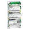 Lauritz Knudsen SCHNEIDER ELECTRIC Iš anksto surinkta Resi9 XP PW grupinė plokštė, 3 eilės, 13M: 1xAFB, 1xSPD + 2xRCD + 1xC16A 1PN + 5xC10A 1PN, 1xC16A 3PN + 2xC10A 3PN