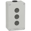 Schneider Electric Harmony XAP Control box, tuščia, pilka, 3 skylių, XAPD2203