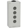 Schneider Electric Harmony XAP Control pakabukas, tuščias, pilkas, 4 skylutės, XAPD3204