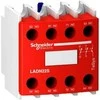 Schneider Electric „Schneider“ pagalbinis kontaktas 2NO 2NC, montuojamas priekiniame režime, Raudon PREVENTA (LADN22S)