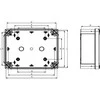 Schneider Electric Thalassa TBS serijos ABS sieninė dėžutė, IP66, 116 mm x 74 mm x 62 mm