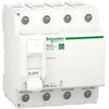 Schneider Electric „Resi9 XP“ RCD/HPFI srovės nuotėkio jungiklis, 4P, 63A, 30mA, A klasė, 72 mm