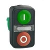 Schneider Electric Dvivietis žalias / raudonas O-- mygtukas su apšvietimu (ZB5AW7A3741)