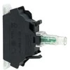Schneider Electric Baltas LED lempos laikiklis 24V AC/DC su jungtimi (ZBVB15)
