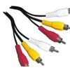 Schwaiger CIK5015 533 kompozicinė jungtis 1,5 m 3 x RCA juoda