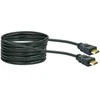 Juodas 10m HDMI laidas su auksiniais antgaliais