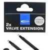Schwalbe valve extension 65mm tubeless juodas set 2pcs
