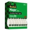 Scotch Magic, 33 m, Permatomas, Akrilas, Plastikas, Matinis, 2,54 cm, 19 mm