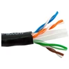 SCP HNC KABELIS Cat6, Juodas Juodas 1000 ft / 304,8m