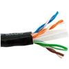 SCP HNC KABELIS Cat6, juodas, juodas 1000 pėdų / 304,8 m