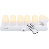 Securit Securit® AMSTERDAM LED Fyrfadslys 12 stk. + ladest., hvidt lys