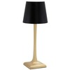 Lampa stołowa Securit Securit® LED bordlampe ROMA, ledningsfri og genopladelig, gylden/sort